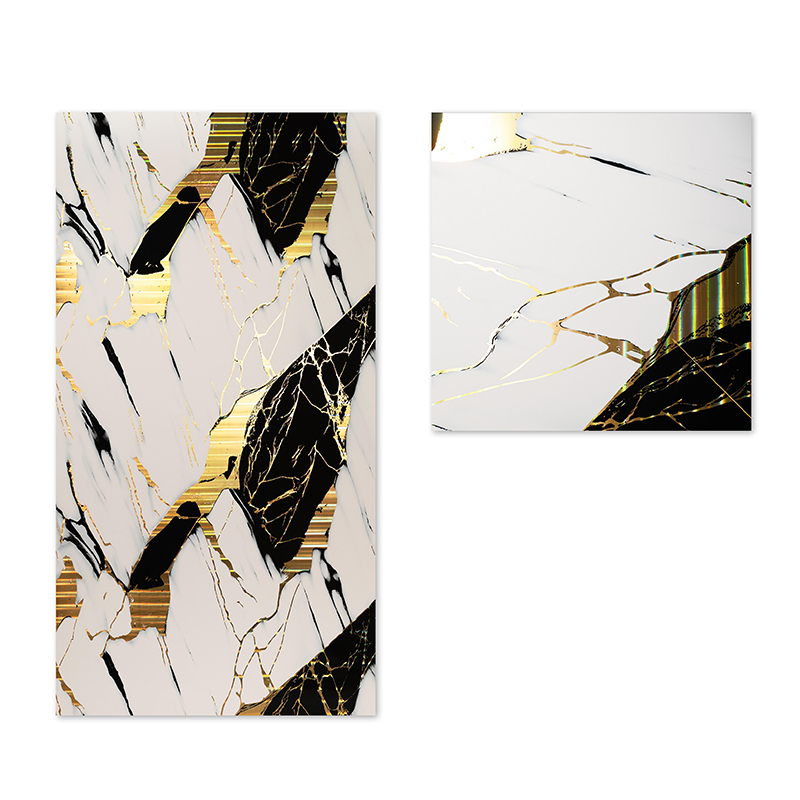 factory wholesale modern design Self Adhesive IXPE Waterproof UV Marble Wall Sticker for Household Use