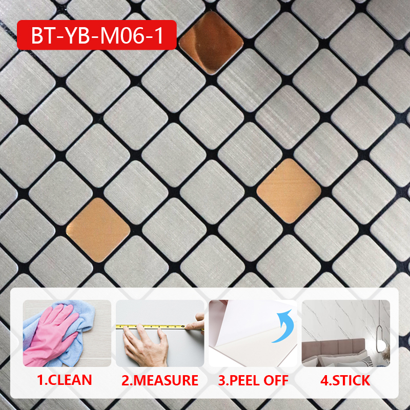 cost-effective High Quality Waterproof 3d wall sticker modern design self adhesive mosaic wall stick