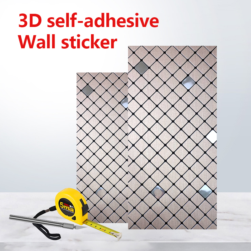 modern design ixpe self-adhesive wall covering Waterproof mosaic wall sticker for kitchen bathroom