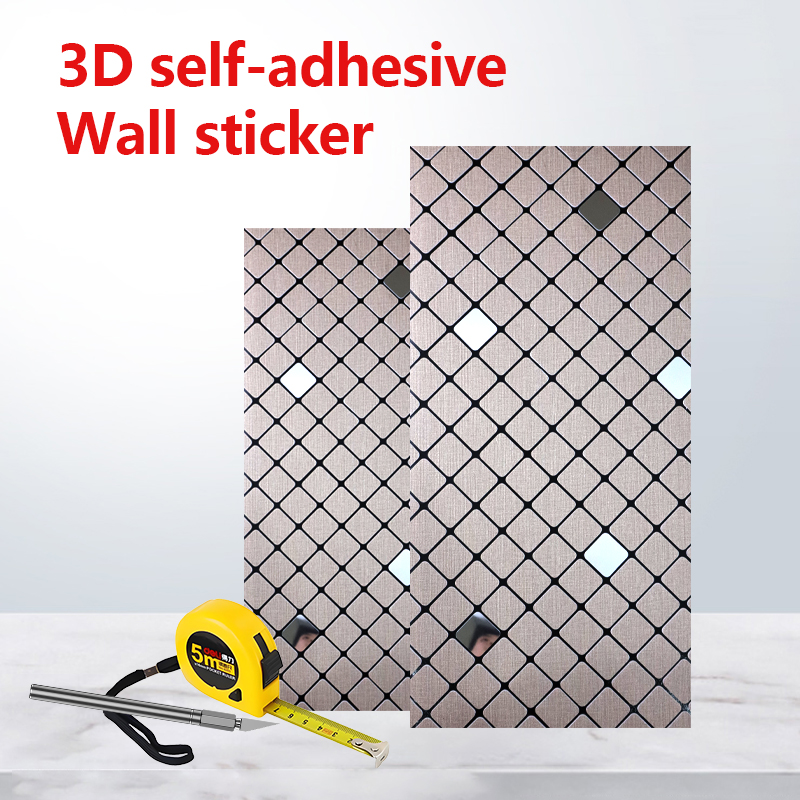 custom self-adhesive IXPE mosaic sticker Bathroom Kitchen waterproof 3d wall sticker for interior decoration