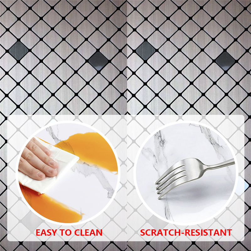 modern design ixpe self-adhesive wall covering Waterproof mosaic wall sticker for kitchen bathroom