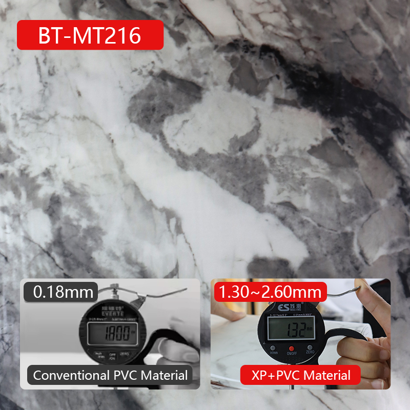 Easy DIY Installation Spanish Style Papel Tapiz Marble Wall Sticker with Metallic Accents