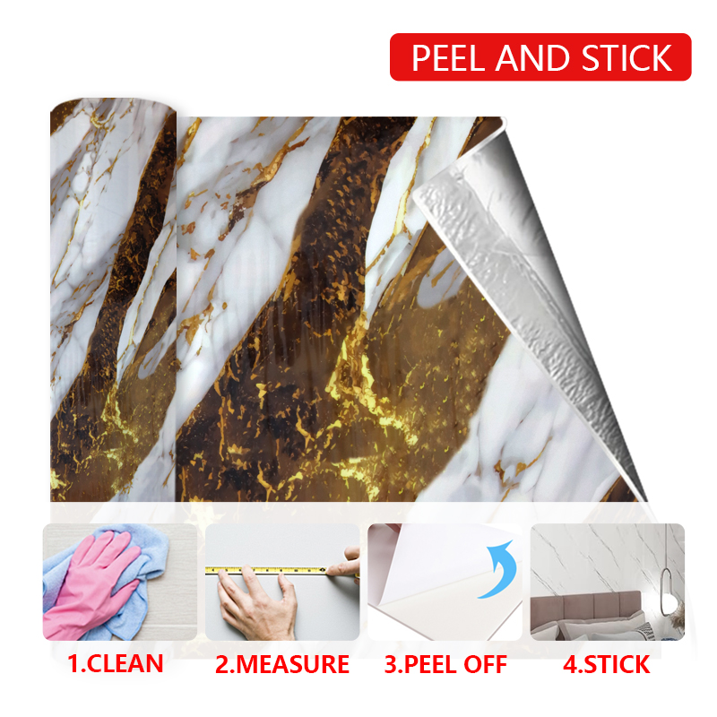 Mold Resistant Waterproof Ixpe Wallpapers Self-Adhesive Wall Sticker for Bathroom and Kitchen