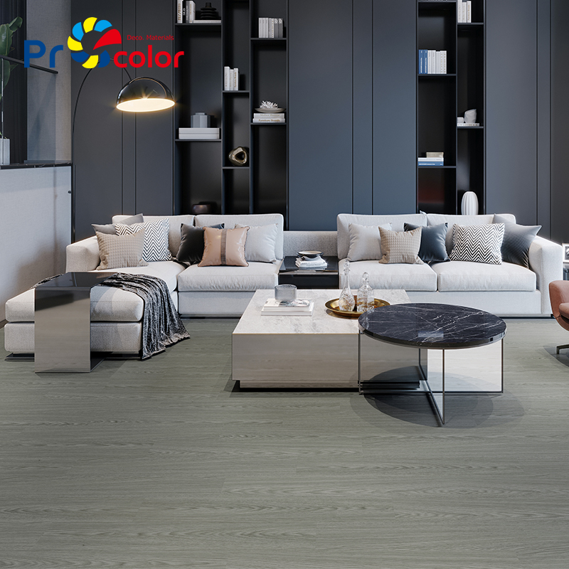 modern indoor wood grain Flooring custom design water proof lvt self adhesive floor for bedroom living room