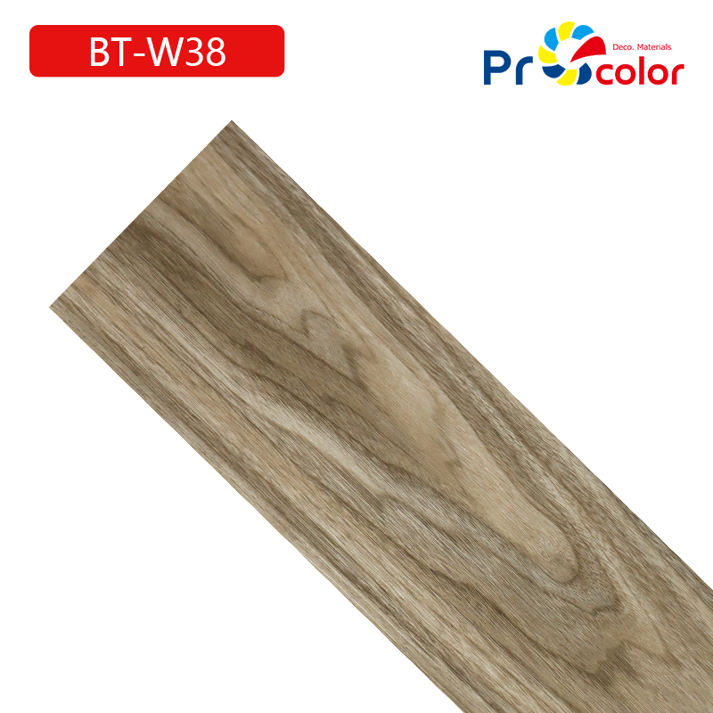 Wholesale Stylish wood grain pvc flooring waterproof self adhesive vinyl floor tiles for interior de